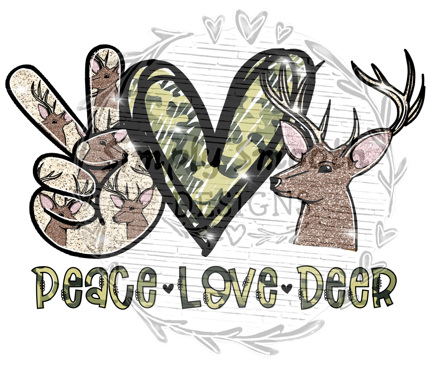 Peace love deer