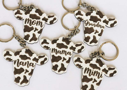 Cow keychain