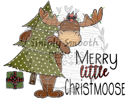 Merry Christ moose christmas