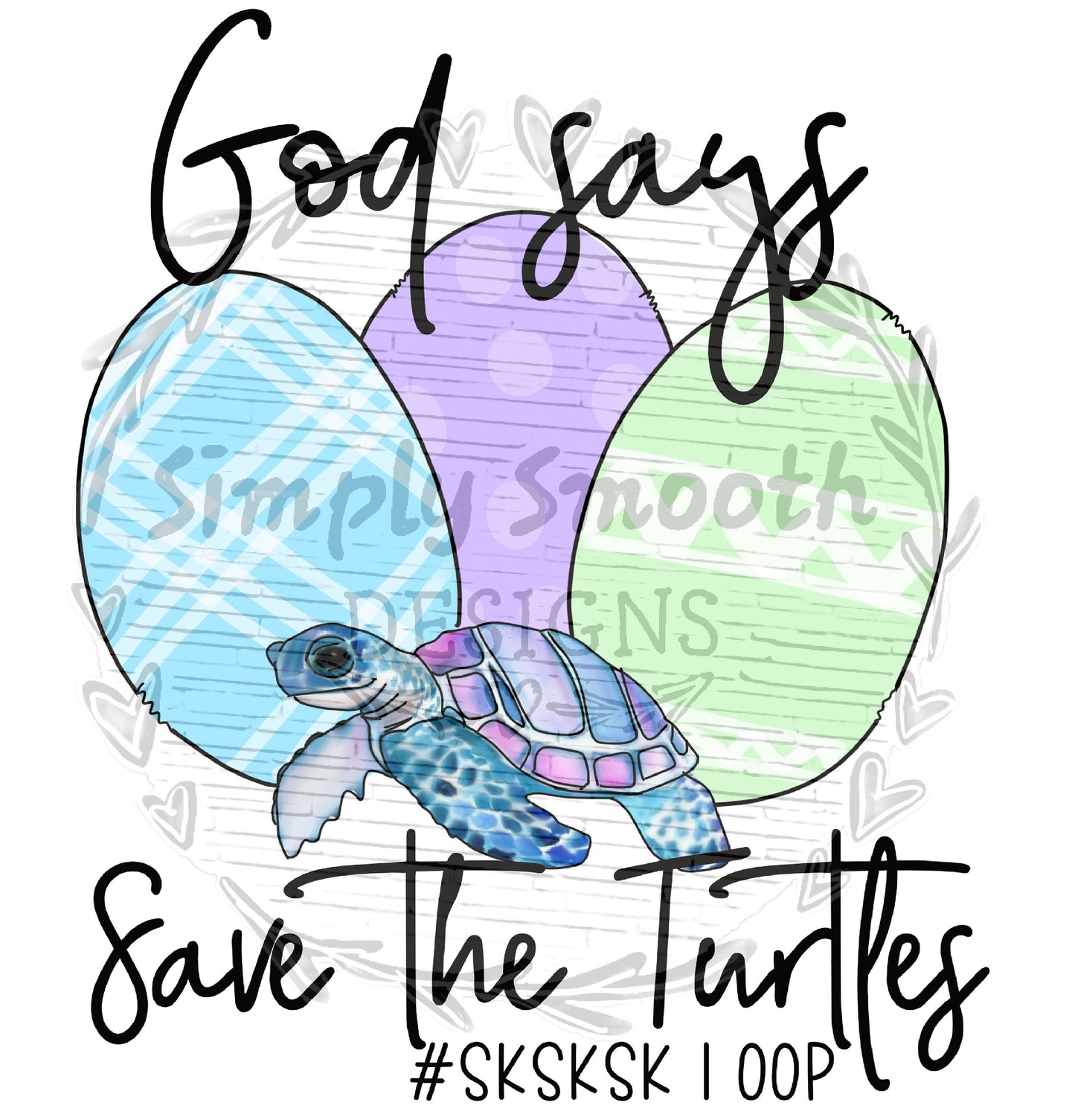 Easter egg save the turtles vsco