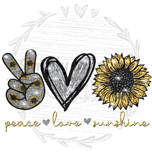 Peace love sunshine Png