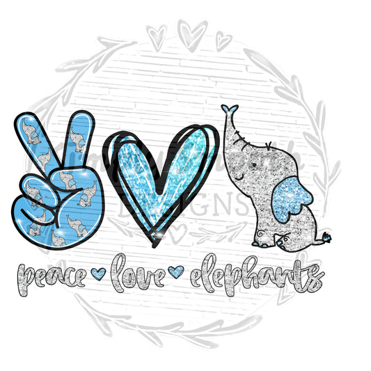Peace love elephants