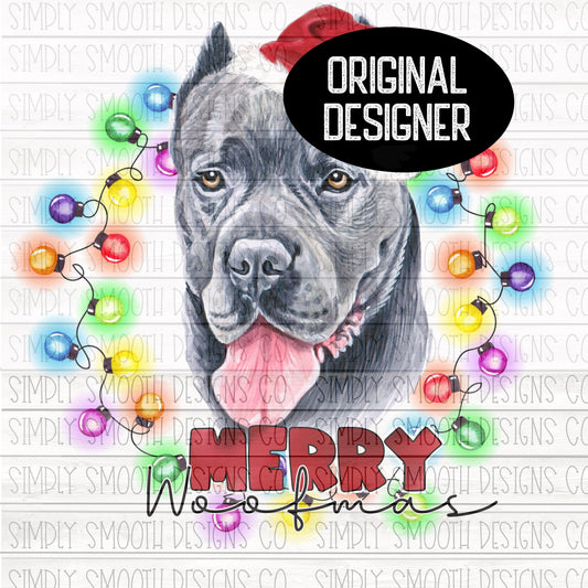 Merry woofmas Christmas Cane corso