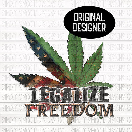 Legalize Freedom USA FLAG Weed
