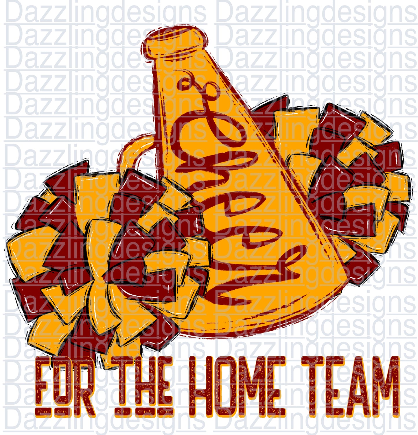Cheer for the HOMETEAM Maroon Gold