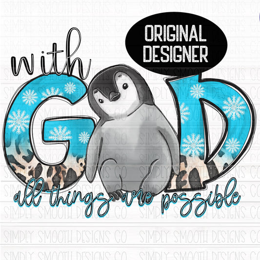 With God all things are possible penguin