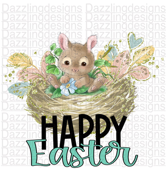 Happy Easter Baby Rabbit