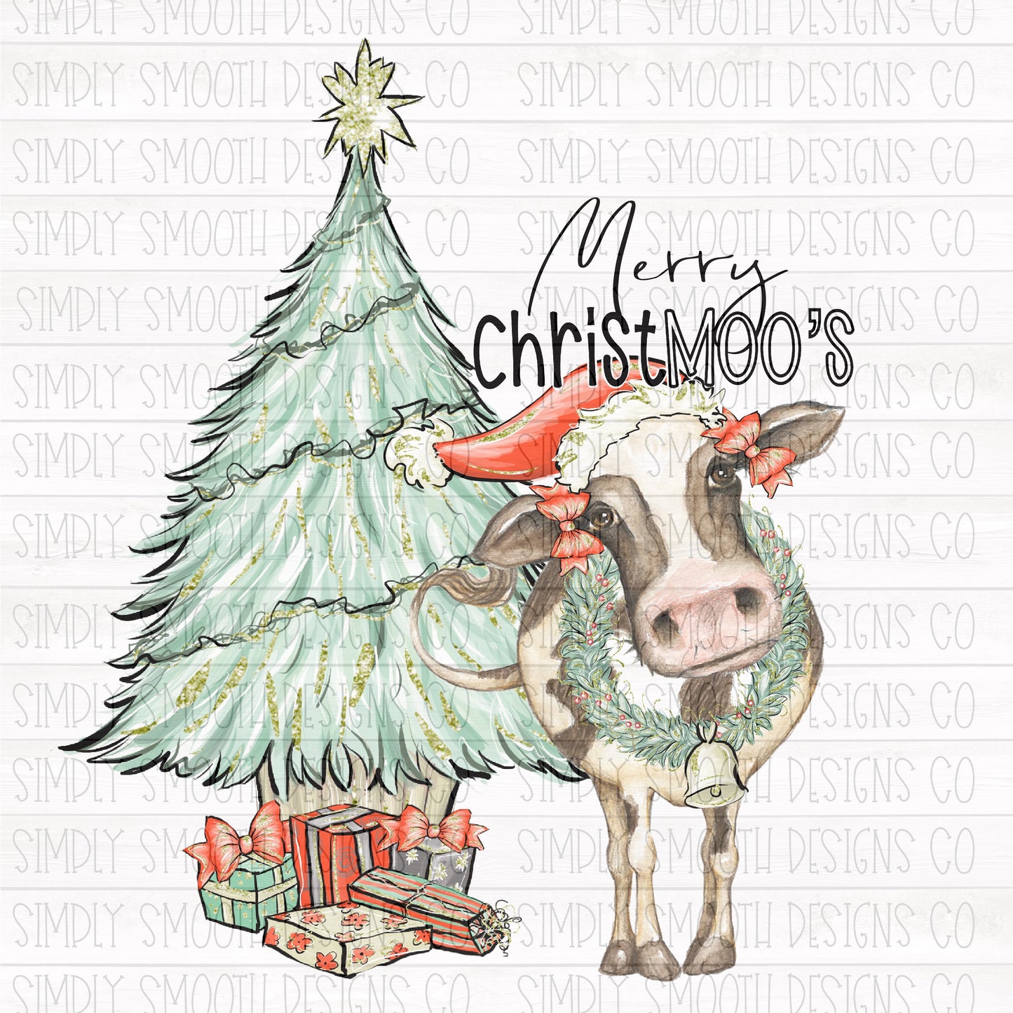 Merry Christmoos cow