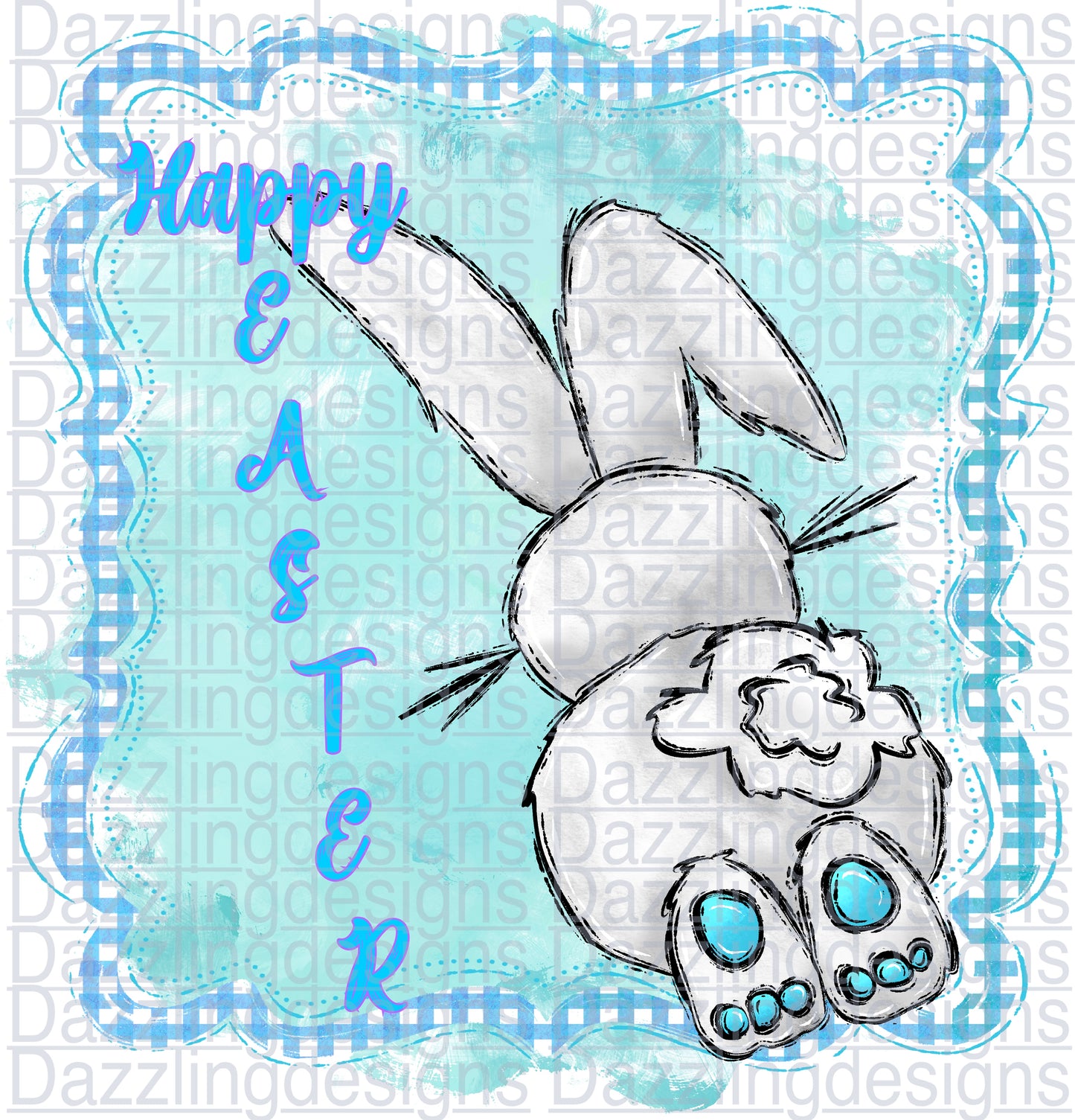 Happy Easter blue