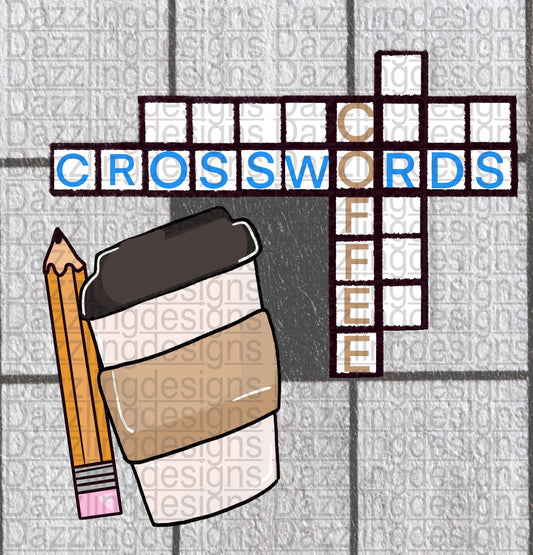 Crosswords and Coffee Tumbler