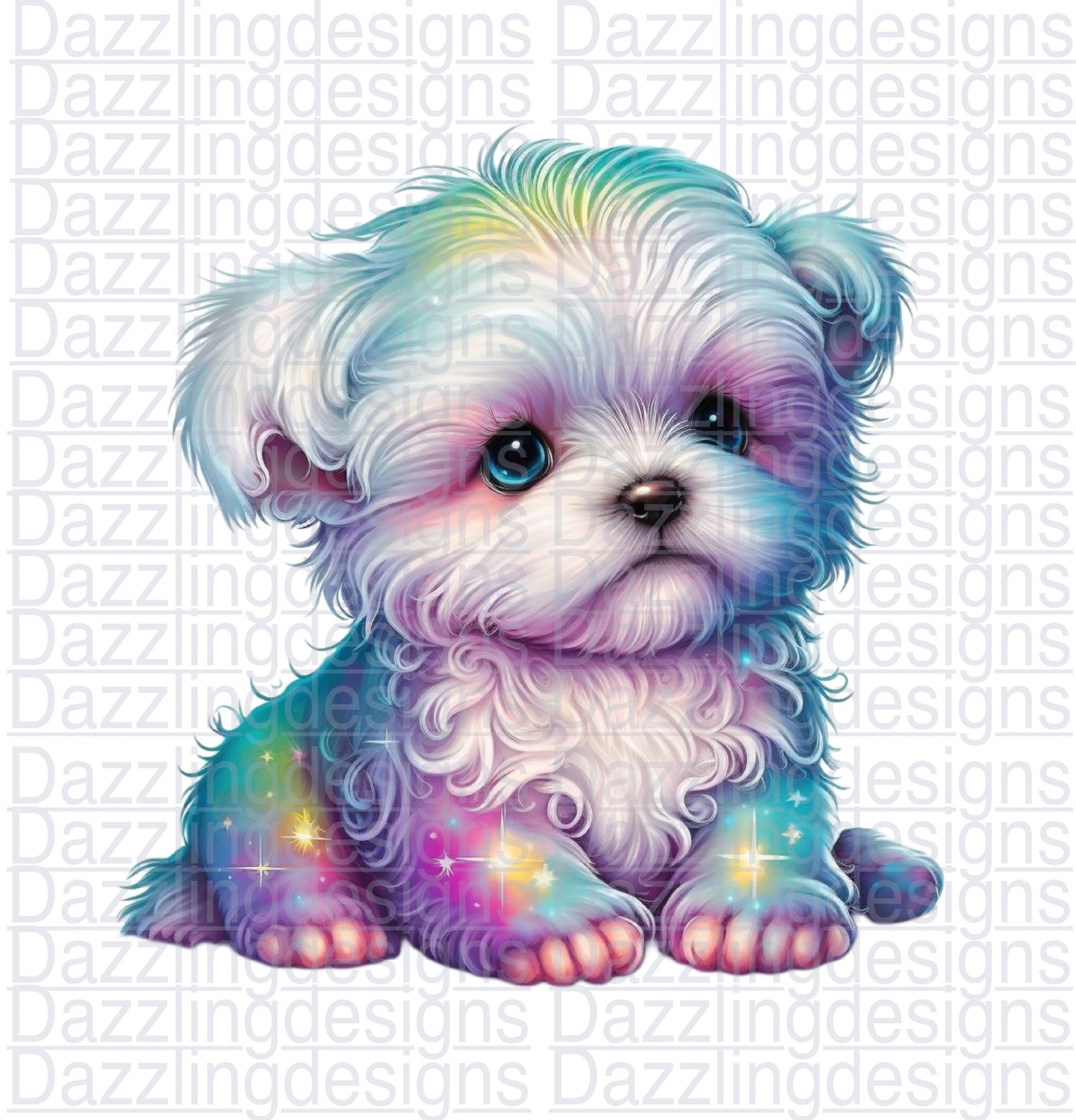 LF fur baby MALTESE clipart