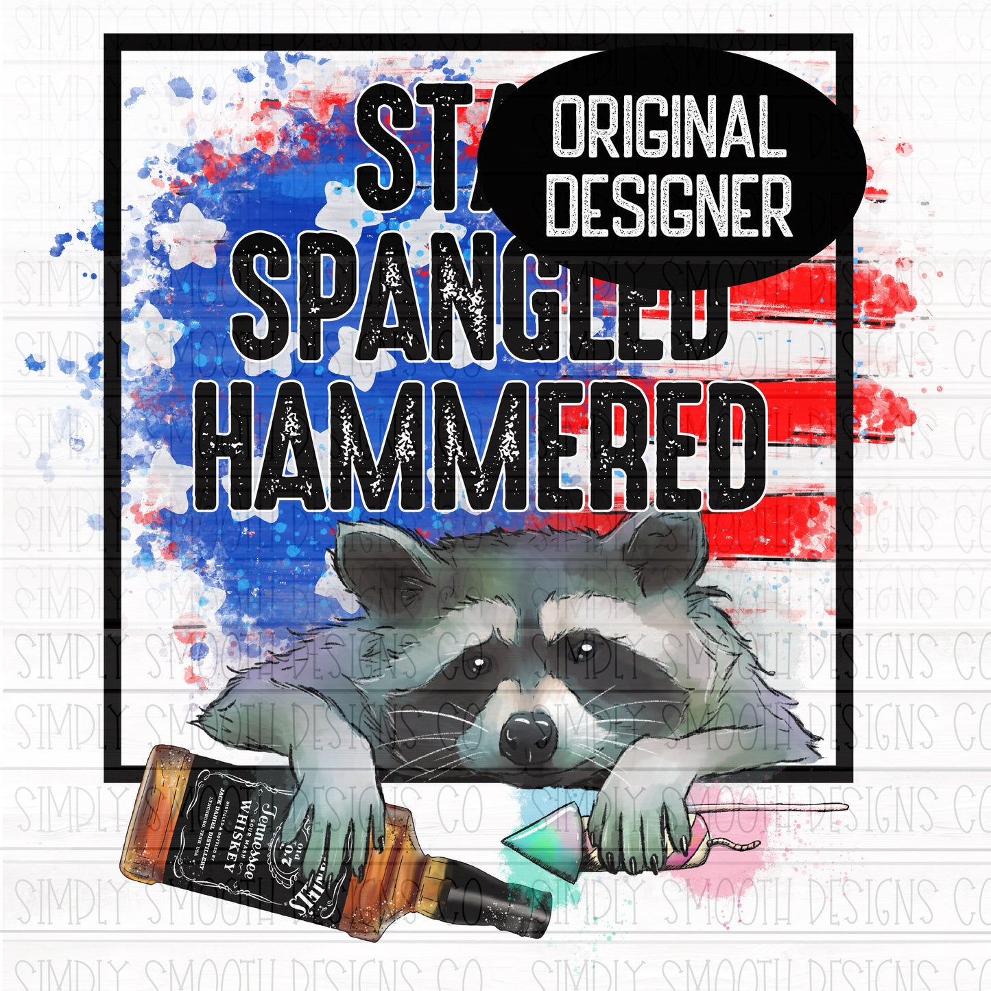 Star Spangled Hammered raccoon