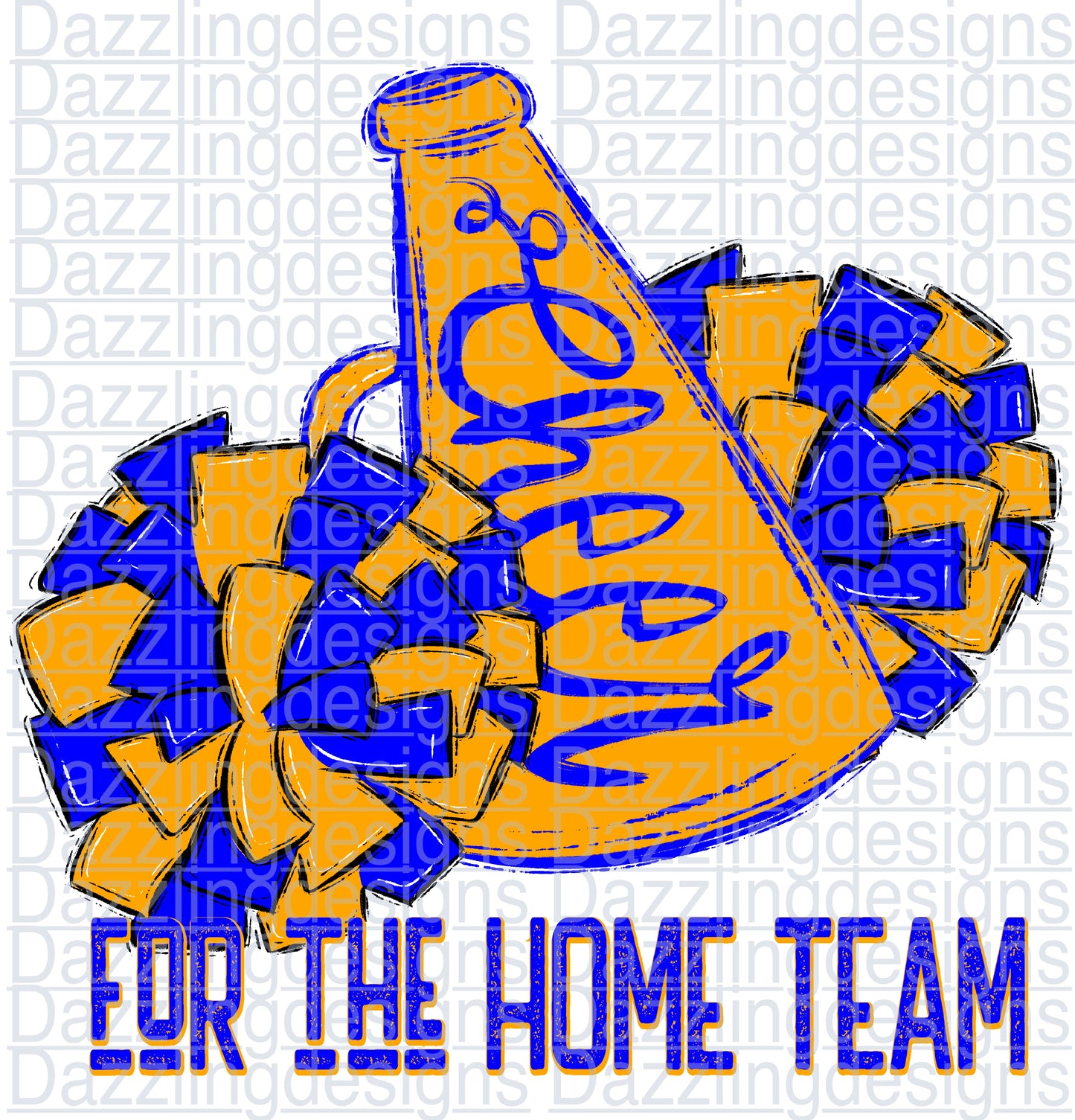 Cheer for the HOMETEAM Blue Gold