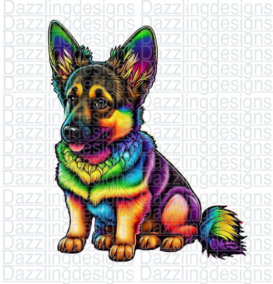 LF fur baby German Shepard clipart