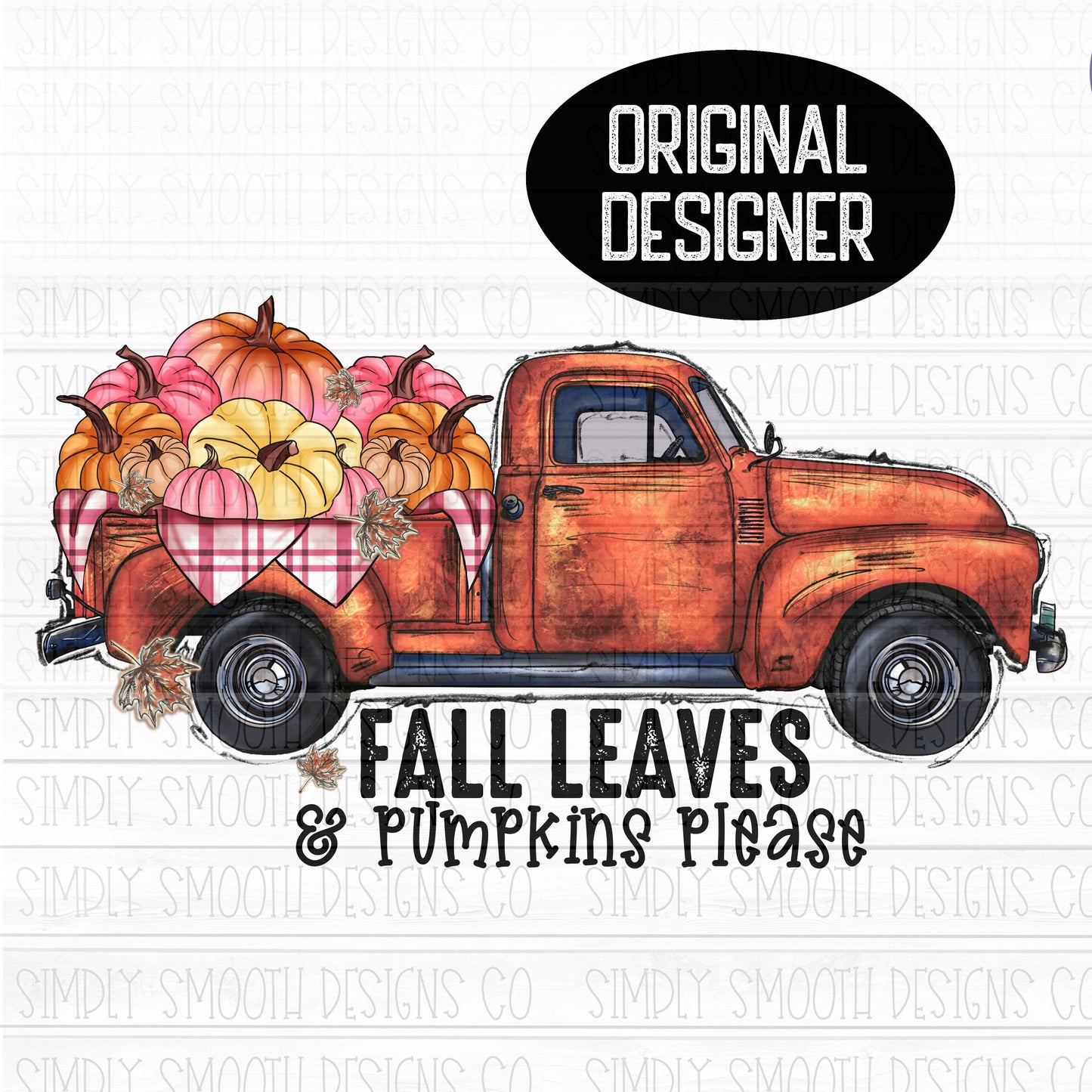 Fall leaves truck
