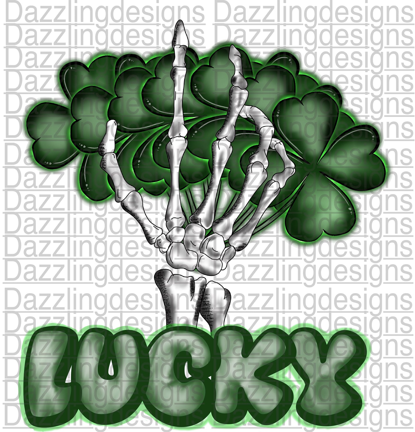 Green Lucky Clover