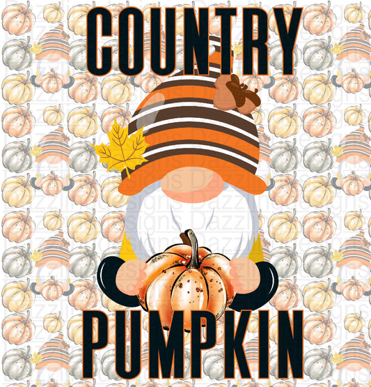 Country Pumpkin png tumbler design