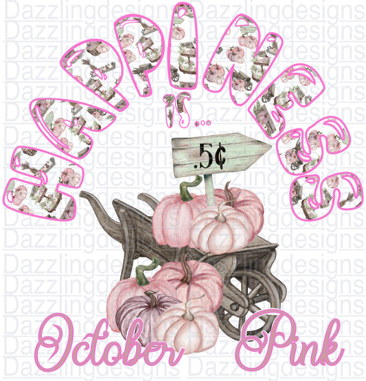 Happiness is… October Pink Breast Cancer Warrior