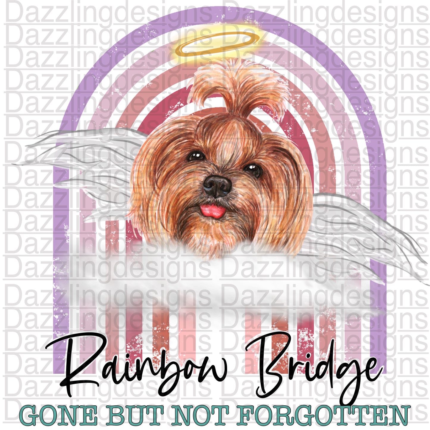 Rainbow Bridge Dog png digital download design