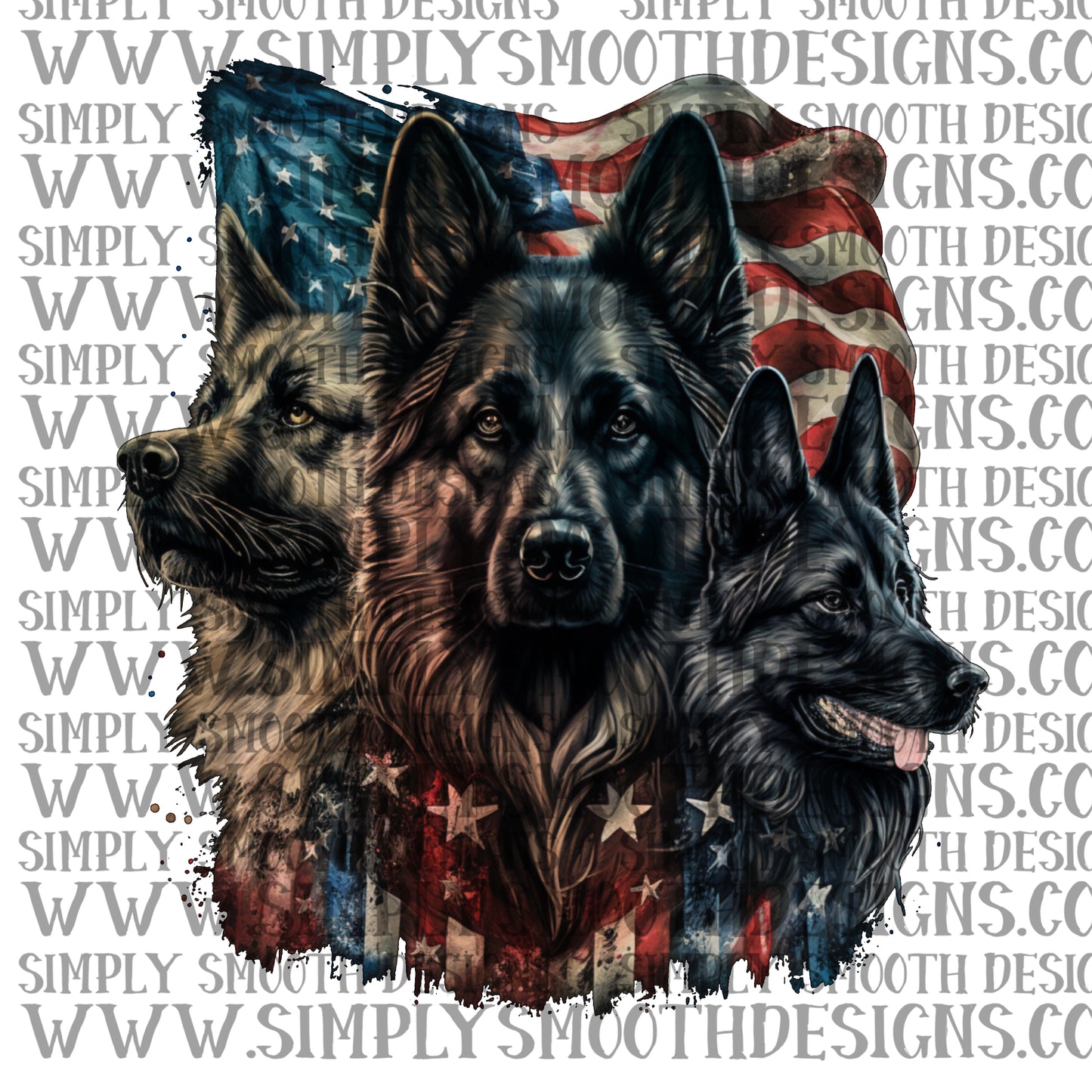 German Shepard 4th of july