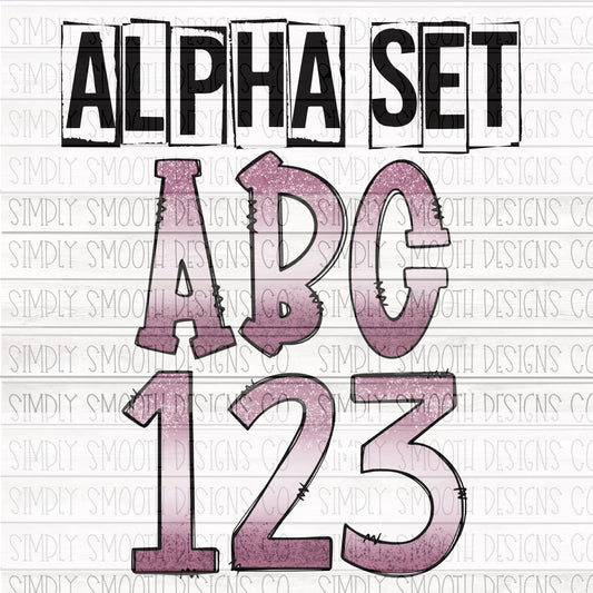 Printable Alpha Numbers Alpha/Number Packs – Simply Smooth Designs