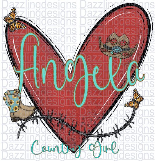 Personalized Name Design Angela