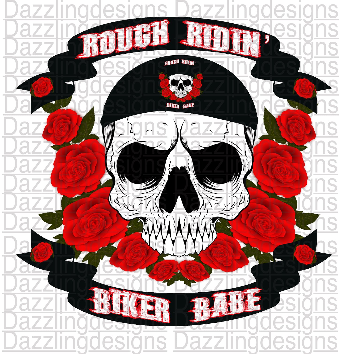 Rough Ridin Biker Babe Roses