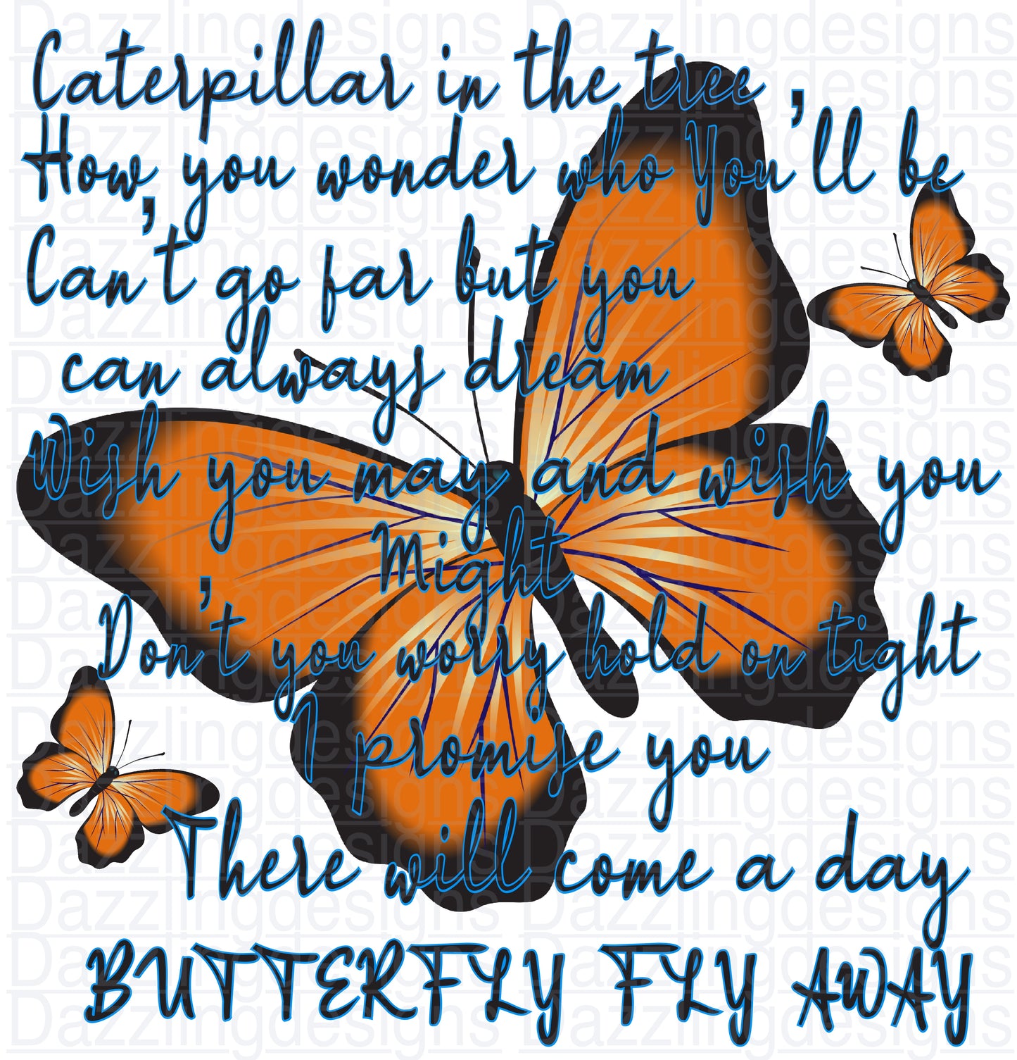 Butterfly fly away