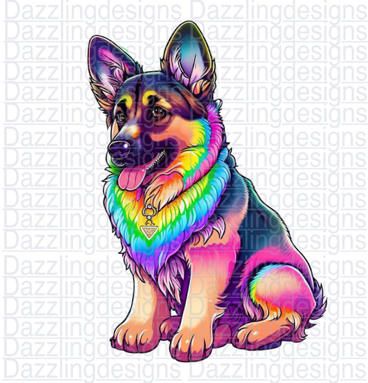 LF fur baby German Shepard 3 clipart