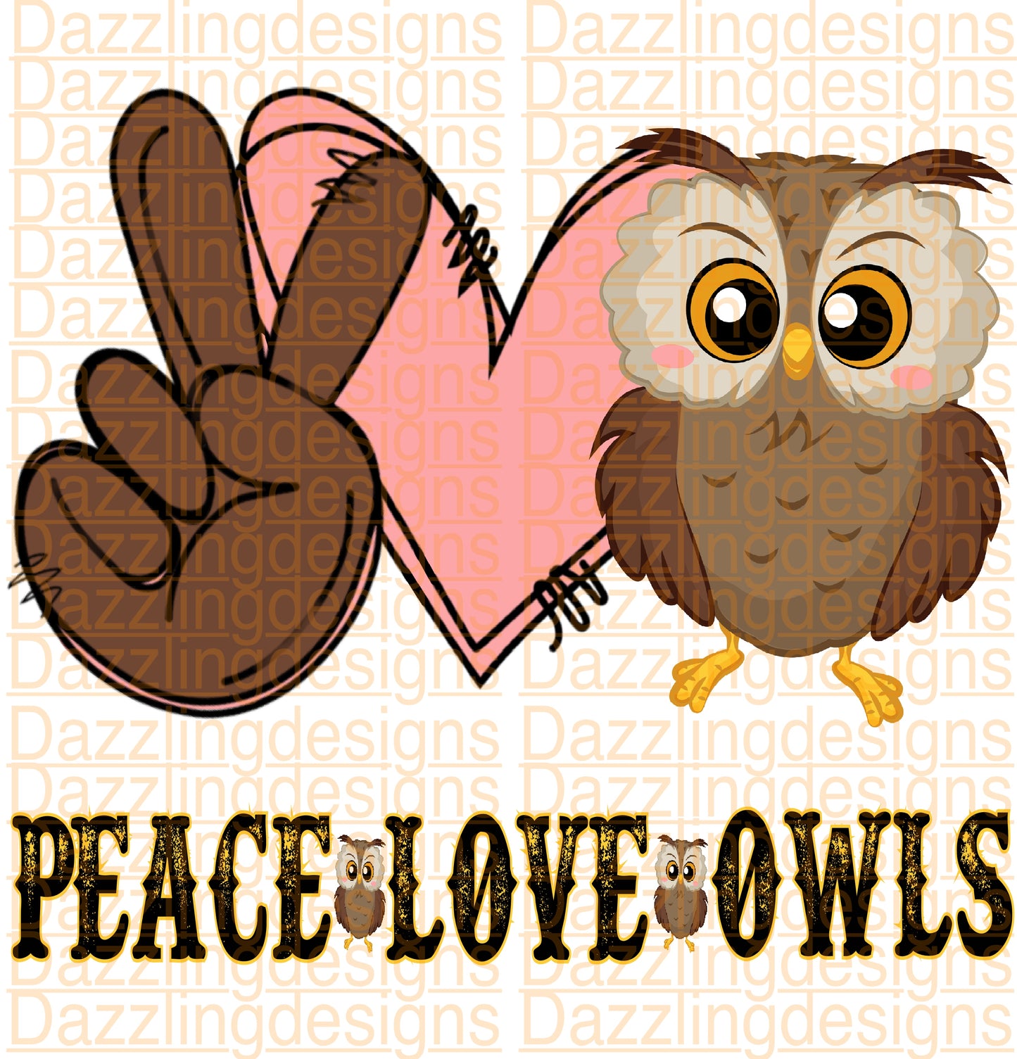 Peace Love Owls