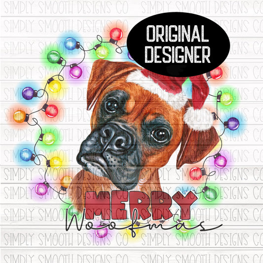 Merry woofmas Christmas Boxer