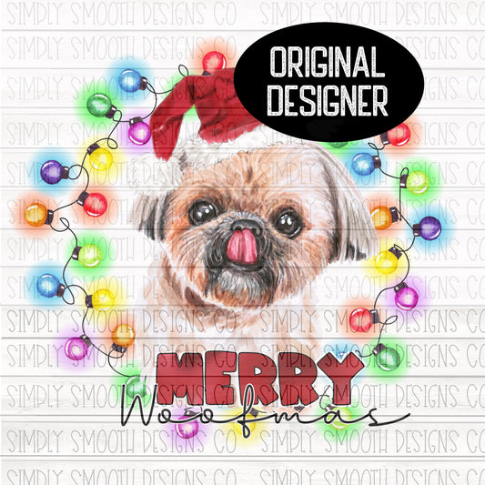 Merry woofmas Christmas Shih tzu