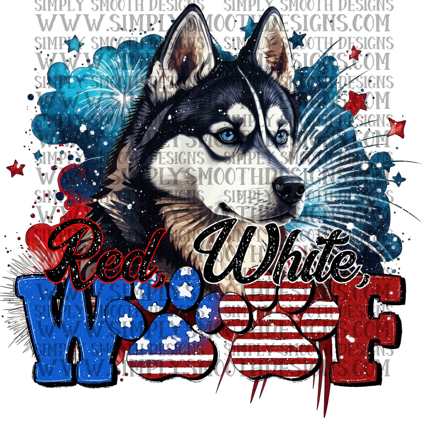 Red white woof