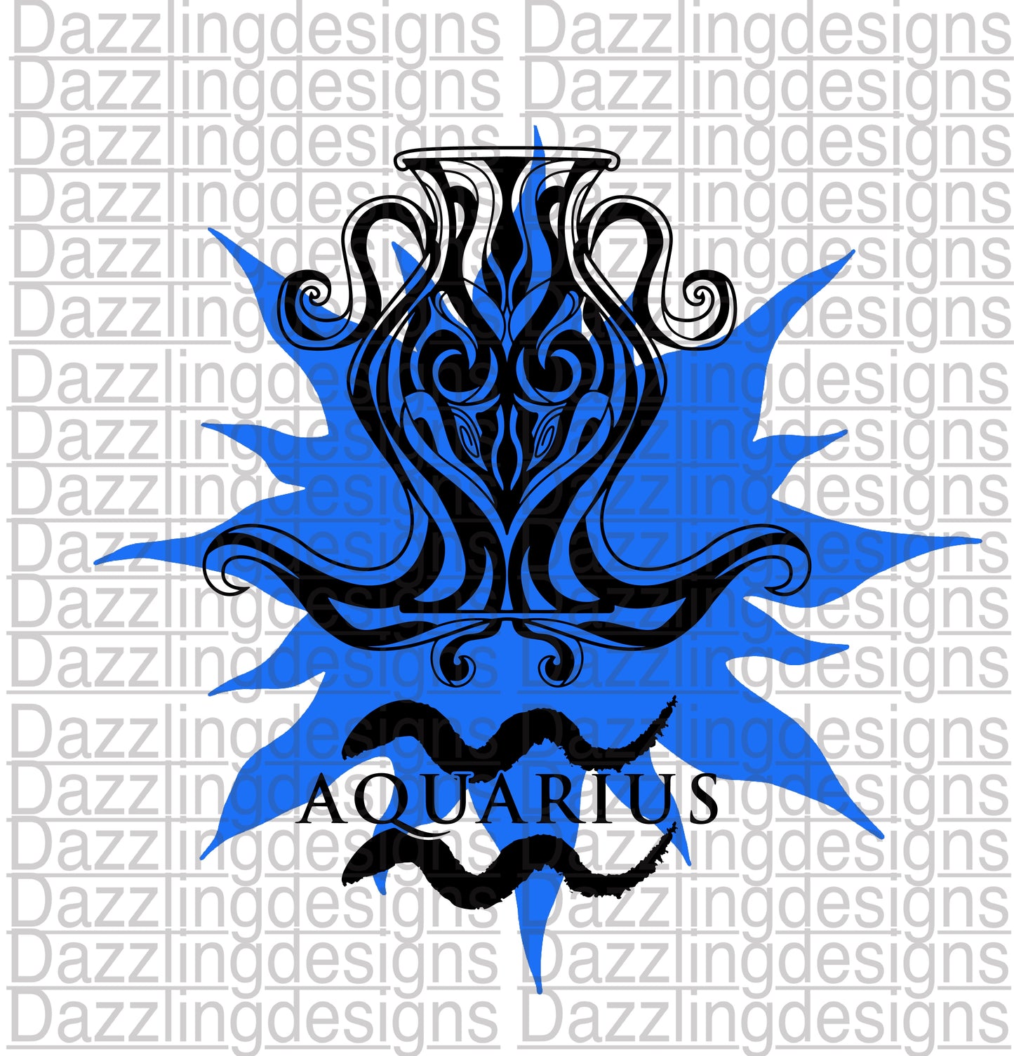 Zodiac Aquarius Blue