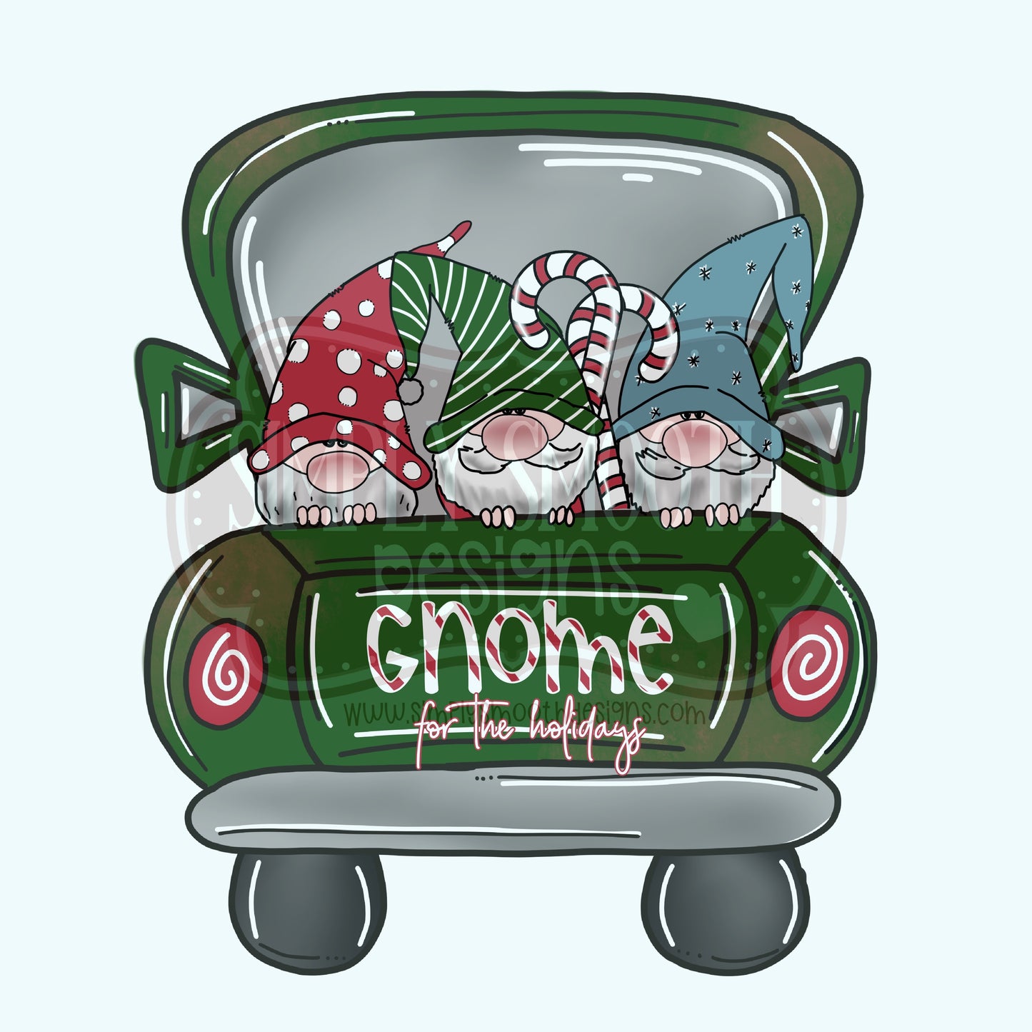 Gnome for the holidays truck