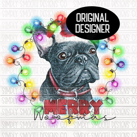 Merry woofmas Christmas Frenchie