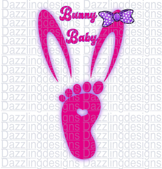 Baby Bunny girl bow