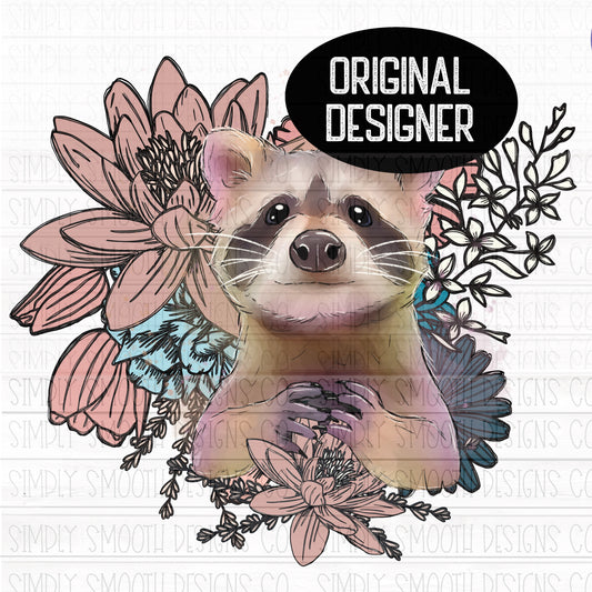 Raccoon floral