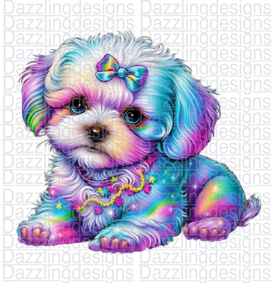 LF fur baby MALTESE clipart