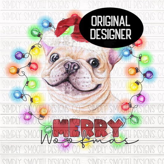 Merry woofmas Christmas Frenchie