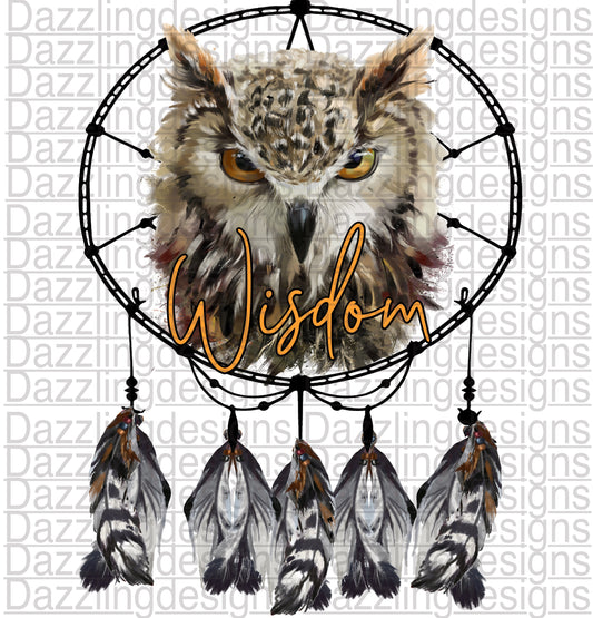 Wisdom Owl dream catcher