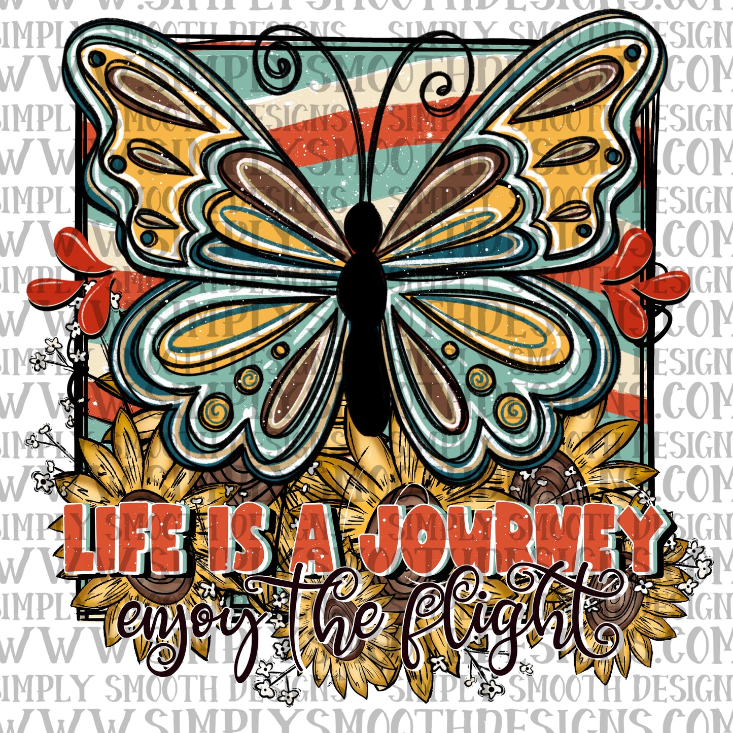 Life is a journey butterfly