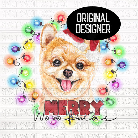 Merry woofmas Christmas Pomeranian