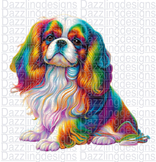 LF fur baby King Charles Cavalier clipart