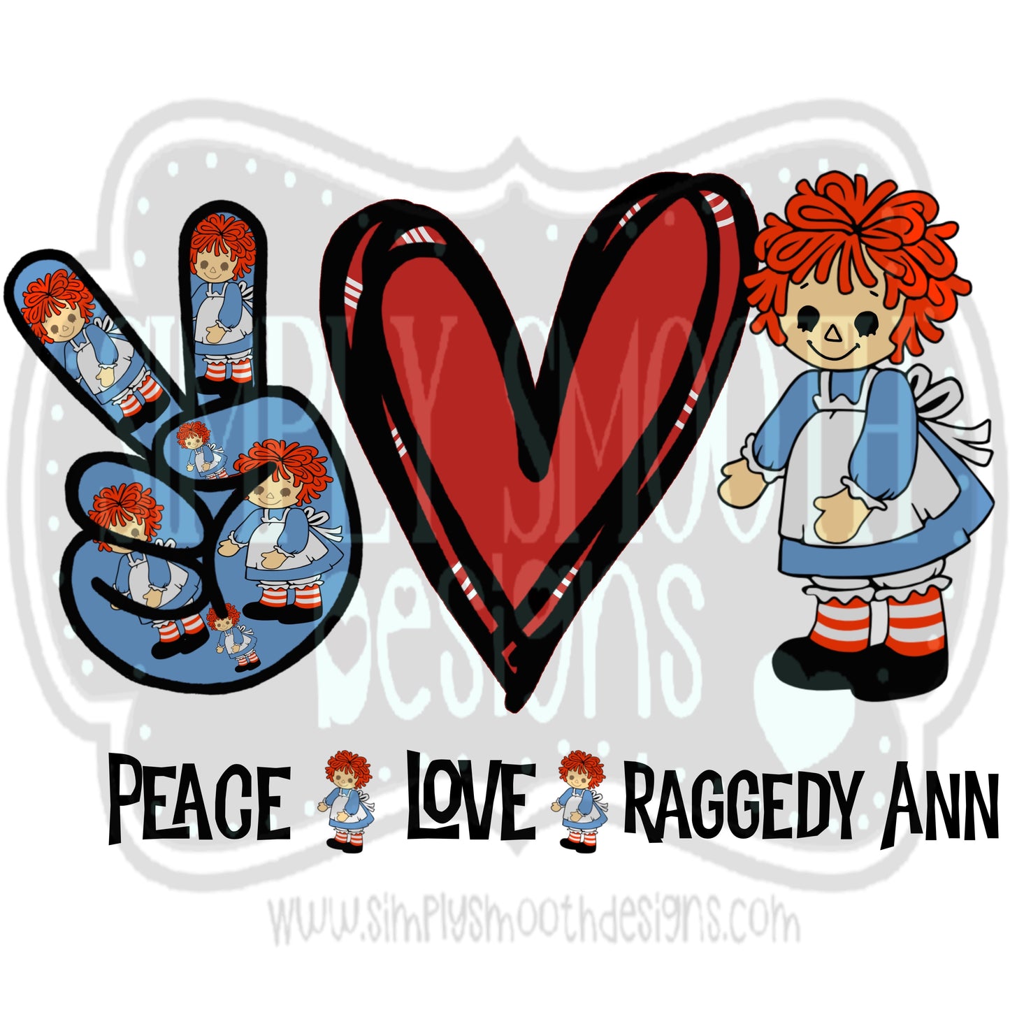 Peace love raggedy ann