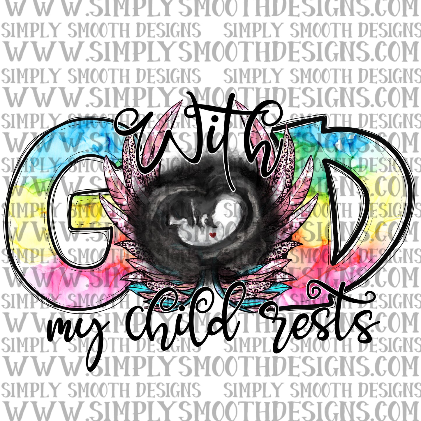With God my child rests